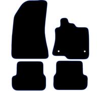 Carsio Carpet Car Mats For Dacia Sandero & Jogger 2020+ Onwards Tailored Fit Floor Mat Set Complete Accessory Black Custom Fitted - All Weather, Anti-Slip Backing & Blue Trim