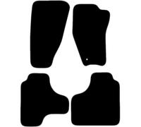 Carsio Carpet Car Mats For Dodge Nitro 2007 to 2012 Tailored Fit Floor Mat Set Complete Accessory Black Custom Fitted - All Weather, Anti-Slip Backing & Grey Trim