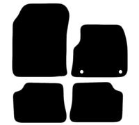 Carsio Carpet Car Mats For DS DS3 Crossback E-Tense 2018+ Onwards Tailored Fit Floor Mat Set Complete Accessory Black Custom Fitted - All Weather, Anti-Slip Backing & Grey Trim