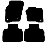 Carsio Carpet Car Mats For Ford Edge 2015+ Onwards Tailored Fit Floor Mat Set Complete Accessory Black Custom Fitted - All Weather, Anti-Slip Backing & Black Trim