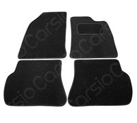 Carsio Carpet Car Mats For Ford Fiesta 2002 to 2008 Tailored Fit Floor Mat Complete Accessory Black Custom Fitted - All Weather, Anti-Slip Backing & Black Trim