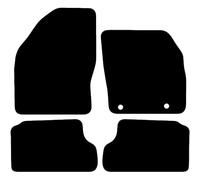 Carsio Carpet Car Mats For Ford Focus Mk2 2005-2011 Tailored Fit Floor Mat Set Complete Accessory Black Custom Fitted - All Weather, Anti-Slip Backing & Black Trim