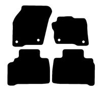 Carsio Carpet Car Mats For Ford Galaxy 2015 + Onwards 4 Piece Set Tailored Fit Floor Mat Complete Accessory Black Custom Fitted - All Weather, Anti-Slip Backing & Black Trim