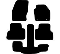 Carsio Carpet Car Mats For Ford Grand C Max 2013 to 2016 5 Piece Set Tailored Fit Floor Mat Complete Accessory Black Custom Fitted - All Weather, Anti-Slip Backing & Grey Trim