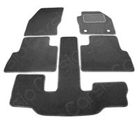Carsio Carpet Car Mats For Ford Grand C Max 2013 to 2016 5 Piece Set Tailored Fit Floor Mat Complete Accessory Black Custom Fitted - All Weather, Anti-Slip Backing & Black Trim
