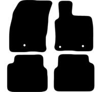 Carsio Carpet Car Mats For Ford Kuga 2020+ Onwards Tailored Fit Floor Mat Set Complete Accessory Black Custom Fitted - All Weather, Anti-Slip Backing & Grey Trim