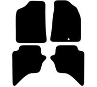 Carsio Carpet Car Mats For Ford Ranger 2006-2012 Double Cab Tailored Fit Floor Mat Set Complete Accessory Black Custom Fitted - All Weather, Anti-Slip Backing & Grey Trim