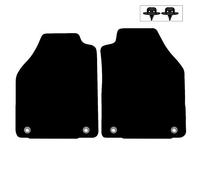 Carsio Carpet Car Mats For Ford Transit Connect 2002 2014 2 Piece Set Tailored Fit Floor Mat Complete Accessory Black Custom Fitted - All Weather, Anti-Slip Backing & Black Trim