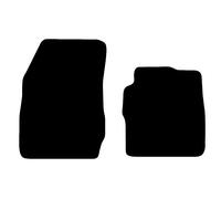 Carsio Carpet Car Mats For Ford Transit Courier 2014 onwards Tailored Fit Floor Mat Complete Accessory Black Custom Fitted - All Weather, Anti-Slip Backing & Black Trim