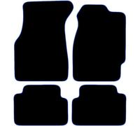 Carsio Carpet Car Mats For Honda Civic EK 1995-2001 Tailored Fit Floor Mat Set Complete Accessory Black Custom Fitted - All Weather, Anti-Slip Backing & Blue Trim