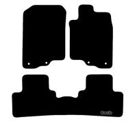 Carsio Carpet Car Mats For Honda Insight 2010 to 2018 Tailored Fit Floor Mat Set Complete Accessory Black Custom Fitted - All Weather, Anti-Slip Backing & Black Trim