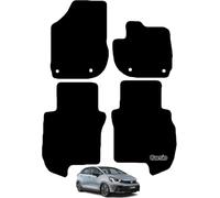 Carsio Carpet Car Mats For Honda Jazz hybrid 2020+ Onwards Tailored Fit Floor Mat Set Complete Accessory Black Custom Fitted - All Weather, Anti-Slip Backing & Black Trim