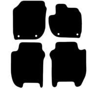 Carsio Carpet Car Mats For Honda Jazz Manual 2015 to 2018 4 Piece Set Tailored Fit Floor Mat Complete Accessory Black Custom Fitted - All Weather, Anti-Slip Backing & Grey Trim