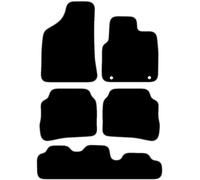 Carsio Carpet Car Mats For Hyundai Santa Fe 2006 to 2009 5 Piece Set Tailored Fit Floor Mat Complete Accessory Black Custom Fitted - All Weather, Anti-Slip Backing & Grey Trim