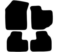 Carsio Carpet Car Mats For Hyundai Swift 2005 2010 Tailored Fit Floor Mat Complete Accessory Black Custom Fitted - All Weather, Anti-Slip Backing & Grey Trim