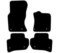 Carsio Carpet Car Mats For Jaguar F Pace 2016 Onwards 4 Piece Set Tailored Fit Floor Mat Complete Accessory Black Custom Fitted - All Weather, Anti-Slip Backing & Grey Trim