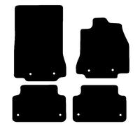 Carsio Carpet Car Mats For Jaguar XF 2014 2016 4 Piece Set Tailored Fit Floor Mat Complete Accessory Black Custom Fitted - All Weather, Anti-Slip Backing & Black Trim