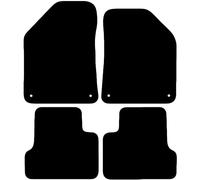 Carsio Carpet Car Mats For Jeep Cherokee 2014+ Onwards Tailored Fit Floor Mat Set Complete Accessory Black Custom Fitted - All Weather, Anti-Slip Backing & Black Trim