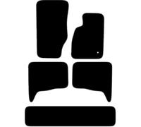 Carsio Carpet Car Mats For Jeep Commander 2006-2009 Tailored Fit Floor Mat Set Complete Accessory Black Custom Fitted - All Weather, Anti-Slip Backing & Grey Trim