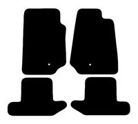 Carsio Carpet Car Mats For Jeep Wrangler 2dr 2007-2014 Tailored Fit Floor Mat Set Complete Accessory Black Custom Fitted - All Weather, Anti-Slip Backing & Black Trim
