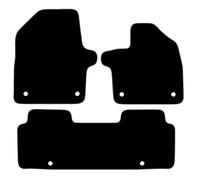 Carsio Carpet Car Mats For Kia EV6 2021+ Onwards Tailored Fit Floor Mat Set Complete Accessory Black Custom Fitted - All Weather, Anti-Slip Backing & Grey Trim