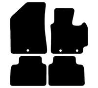 Carsio Carpet Car Mats For Kia Soul 2014 Onwards 4 Piece Set With 3 Clips Tailored Fit Floor Mat Complete Accessory Black Custom Fitted - All Weather, Anti-Slip Backing & Black Trim