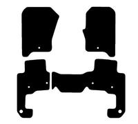 Carsio Carpet Car Mats For LandRover Discovery 4 2009+ onwards 4 Piece Set Tailored Fit Floor Mat Complete Accessory Black Custom Fitted - All Weather, Anti-Slip Backing & Black Trim