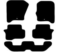 Carsio Carpet Car Mats For Landrover Discovery 4 2010+ 7 Seater 4 Piece Set Tailored Fit Floor Mat Complete Accessory Black Custom Fitted - All Weather, Anti-Slip Backing & Grey Trim