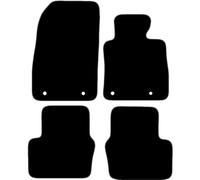 Carsio Carpet Car Mats For Mazda 2 2015 to 2022 4 Piece Set with Clips Tailored Fit Floor Mat Complete Accessory Black Custom Fitted - All Weather, Anti-Slip Backing & Grey Trim