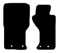 Carsio Carpet Car Mats For Mazda MX5 2015+ Onwards 2 Piece Set Tailored Fit Floor Mat Complete Accessory Black Custom Fitted - All Weather, Anti-Slip Backing & Grey Trim