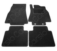 Carsio Carpet Car Mats For Mercedes A Class 2005 Onwards 4 Piece Set with 2 Clips Tailored Fit Floor Mat Complete Accessory Black Custom Fitted - All Weather, Anti-Slip Backing & Black Trim