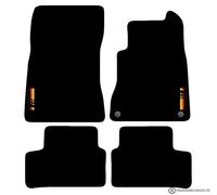 Carsio Carpet Car Mats For Mercedes A-Class 2018+ Onwards with Made in Germany logo Tailored Fit Floor Mat Complete Accessory Custom Fitted - All Weather, Anti-Slip Backing & Black Trim