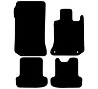 Carsio Carpet Car Mats For Mercedes C Class Coupe Auto 11 15 4 Piece Set Tailored Fit Floor Mat Complete Accessory Black Custom Fitted - All Weather, Anti-Slip Backing & Black Trim