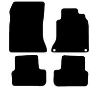 Carsio Carpet Car Mats For Mercedes CLA 2013 18 4 Piece Set Tailored Fit Floor Mat Complete Accessory Black Custom Fitted - All Weather, Anti-Slip Backing & Black Trim