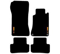 Carsio Carpet Car Mats For Mercedes CLC Coupe 2008 to 2010 with Made in Germany logo Tailored Fit Floor Mat Complete Accessory Custom Fitted - All Weather, Anti-Slip Backing & Black Trim