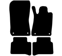 Carsio Carpet Car Mats For Mercedes E Class 2002 to 2008 4 Piece Set with 4 Clips Tailored Fit Floor Mat Complete Accessory Black Custom Fitted - All Weather, Anti-Slip Backing & Black Trim