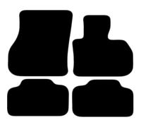 Carsio Carpet Car Mats For Mini Countryman 2017+ 4 Piece Set Tailored Fit Floor Mat Complete Accessory Black Custom Fitted - All Weather, Anti-Slip Backing & Grey Trim