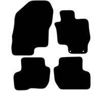 Carsio Carpet Car Mats For Mitsubishi PHEV 2014 Onwards 4 Piece Set With 2 Clips Tailored Fit Floor Mat Complete Accessory Black Custom Fitted - All Weather, Anti-Slip Backing & Grey Trim