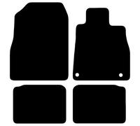 Carsio Carpet Car Mats For Nissan Micra 2017+ 4 Piece Set Tailored Fit Floor Mat Complete Accessory Black Custom Fitted - All Weather, Anti-Slip Backing & Black Trim
