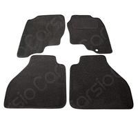 Carsio Carpet Car Mats For Nissan Navarra 2005 to 2015 4 Piece Set With 1 Clip Tailored Fit Floor Mat Complete Accessory Black Custom Fitted - All Weather, Anti-Slip Backing & Black Trim