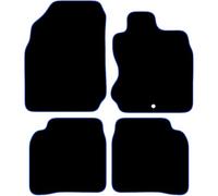 Carsio Carpet Car Mats For Nissan Note 2006 to 2012 4 Piece Set Tailored Fit Floor Mat Complete Accessory Black Custom Fitted - All Weather, Anti-Slip Backing & Blue Trim