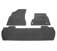 Carsio Carpet Car Mats For Peugeot Partner Tepee 2008+ Onwards 3 Piece Set Tailored Fit Floor Mat Complete Accessory Black Custom Fitted - All Weather, Anti-Slip Backing & Black Trim