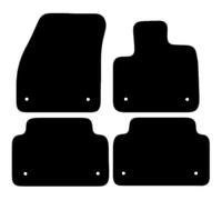 Carsio Carpet Car Mats For Range Rover Evoque Auto 2019+ Onwards Tailored Fit Floor Mat Set Complete Accessory Black Custom Fitted - All Weather, Anti-Slip Backing & Grey Trim