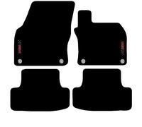 Carsio Carpet Car Mats For Seat Ateca 2016+ Onwards with Sport logo Tailored Fit Floor Mat Complete Accessory Custom Fitted - All Weather, Anti-Slip Backing & Black Trim