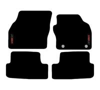 Carsio Carpet Car Mats For Seat Ibiza 2017+ Onwards with Sport logo Tailored Fit Floor Mat Complete Accessory Custom Fitted - All Weather, Anti-Slip Backing & Black Trim
