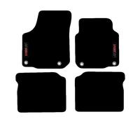 Carsio Carpet Car Mats For Seat Leon MK1 1999 to 2005 with Sport logo Tailored Fit Floor Mat Complete Accessory Custom Fitted - All Weather, Anti-Slip Backing & Black Trim