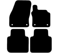 Carsio Carpet Car Mats For Seat Tarraco 2019+ Onwards Tailored Fit Floor Mat Set Complete Accessory Black Custom Fitted - All Weather, Anti-Slip Backing & Grey Trim