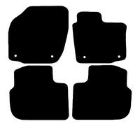 Carsio Carpet Car Mats For Skoda Rapid & Spaceback 2012+ 4 Piece Set Tailored Fit Floor Mat Complete Accessory Black Custom Fitted - All Weather, Anti-Slip Backing & Black Trim