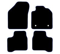 Carsio Carpet Car Mats For Suzuki Swift Facelift 2020+ Onwards Tailored Fit Floor Mat Set Complete Accessory Black Custom Fitted - All Weather, Anti-Slip Backing & Blue Trim