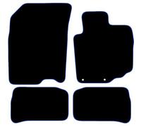 Carsio Carpet Car Mats For Suzuki Vitara 2015-2020 & Vitara 1.4 Mild Hybrid 2020+On 4 Piece Set Tailored Fit Floor Mat Complete Black Custom Fitted - All Weather, Anti-Slip Backing & Blue Trim